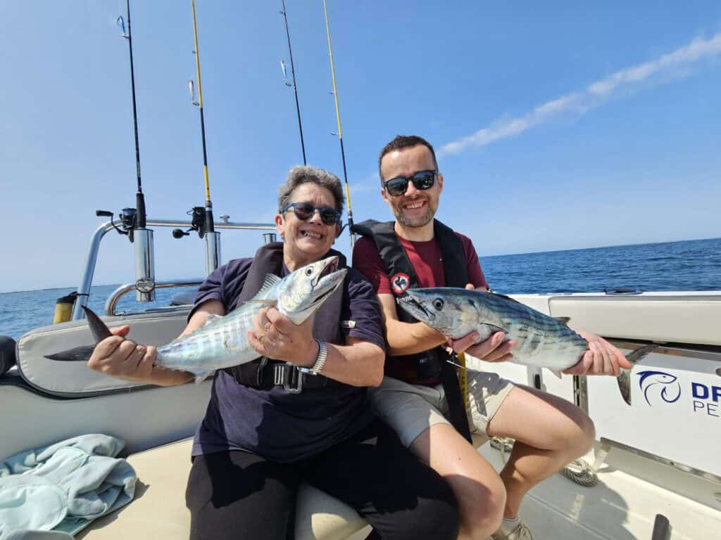 P&ecirc;che de bonites, autour de la Flotte en r&eacute;, sur l'&icirc;le de r&eacute;.